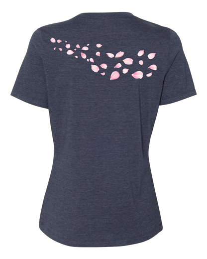 Cherry Blossom SS Tee - Navy