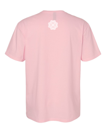 HMoob Heart Flower SS Tee - Light Pink