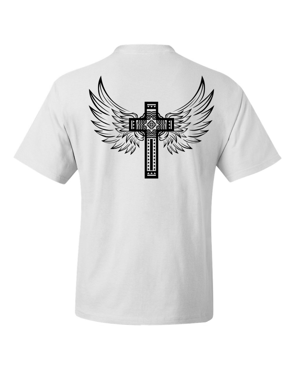 Cross + Wings SS Tee - White