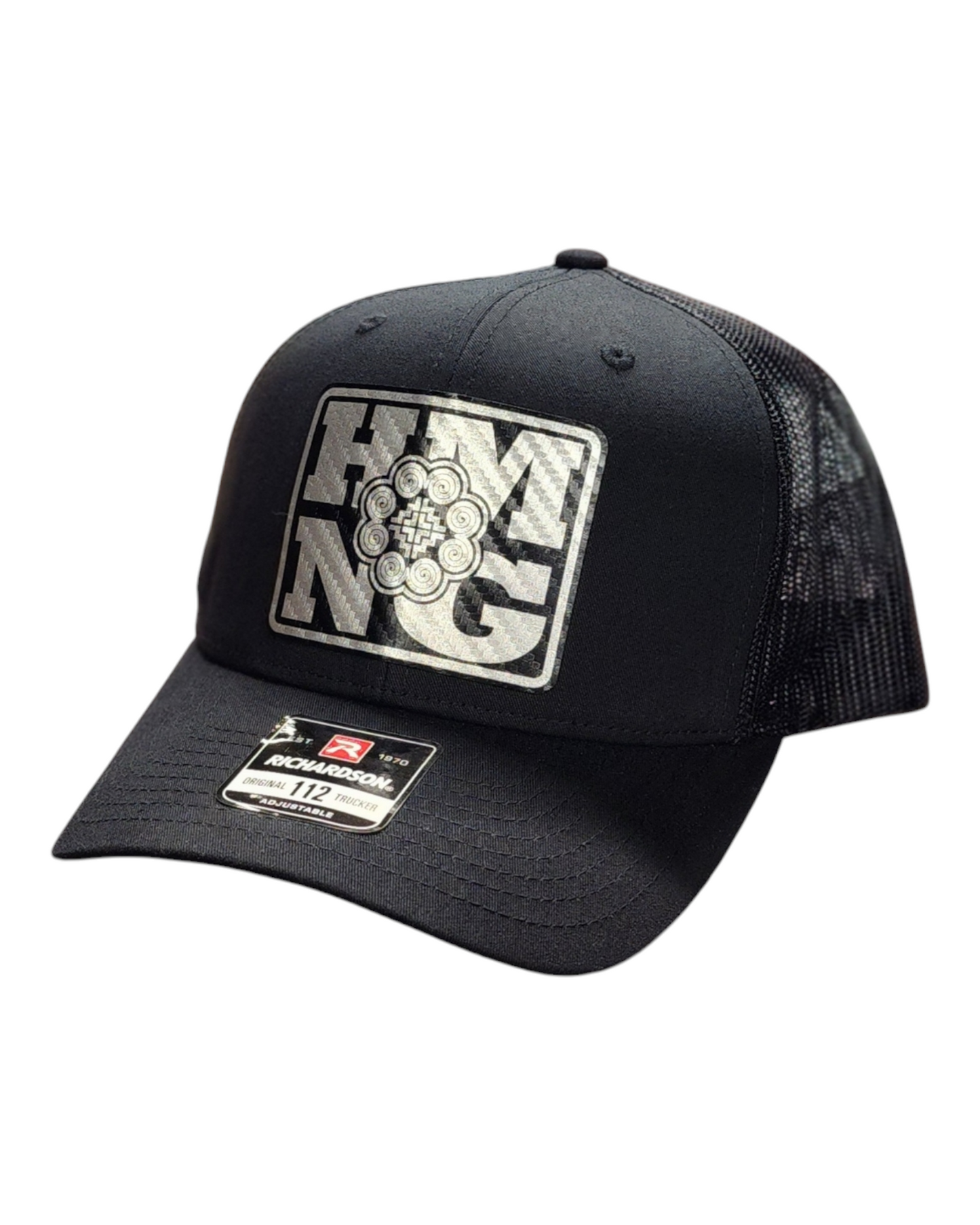 HMNG Patch Snapback Hat - Carbon Fiber/Silver Foil