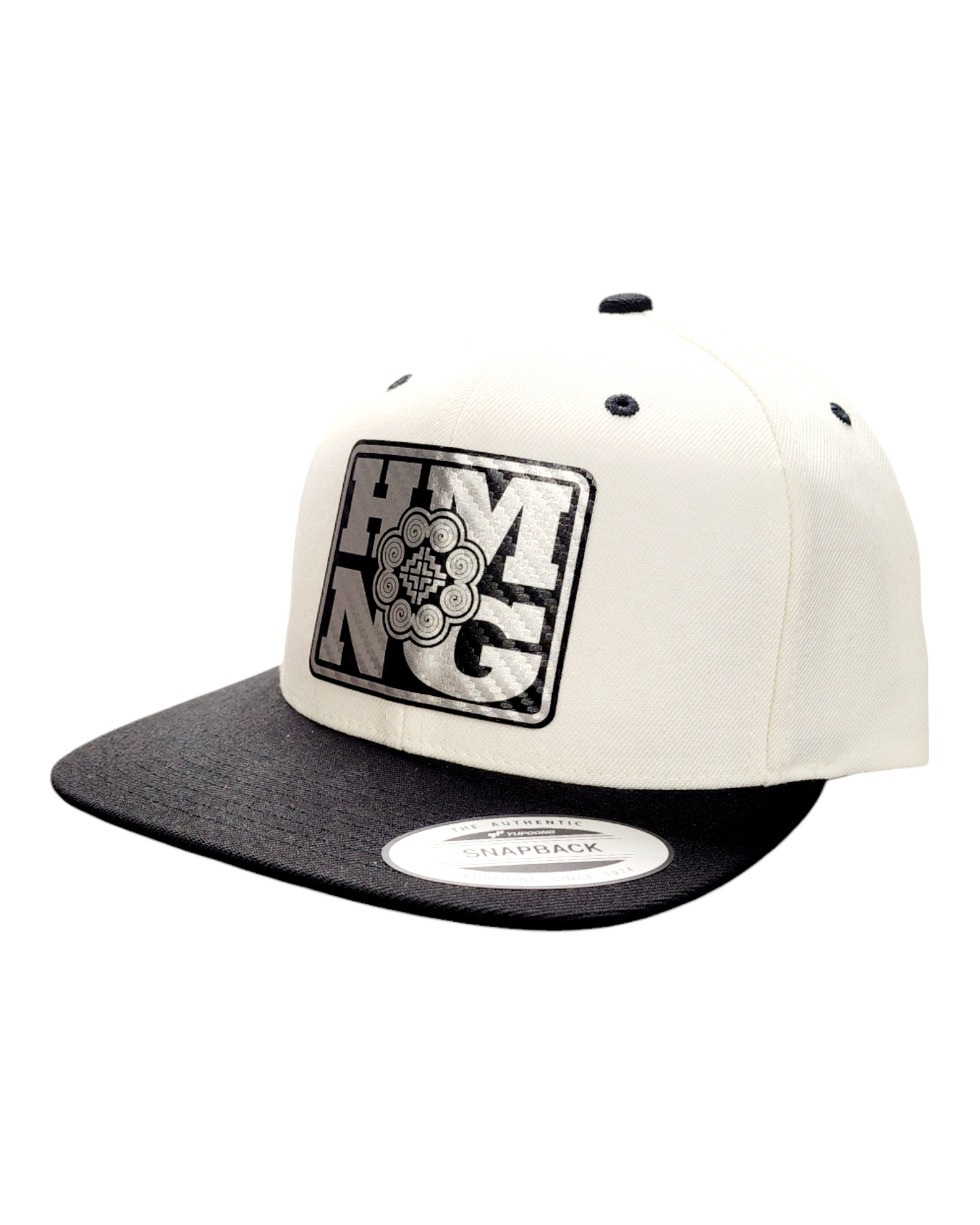 HMNG Patch Snapback Hat - Carbon Fiber/Silver Foil