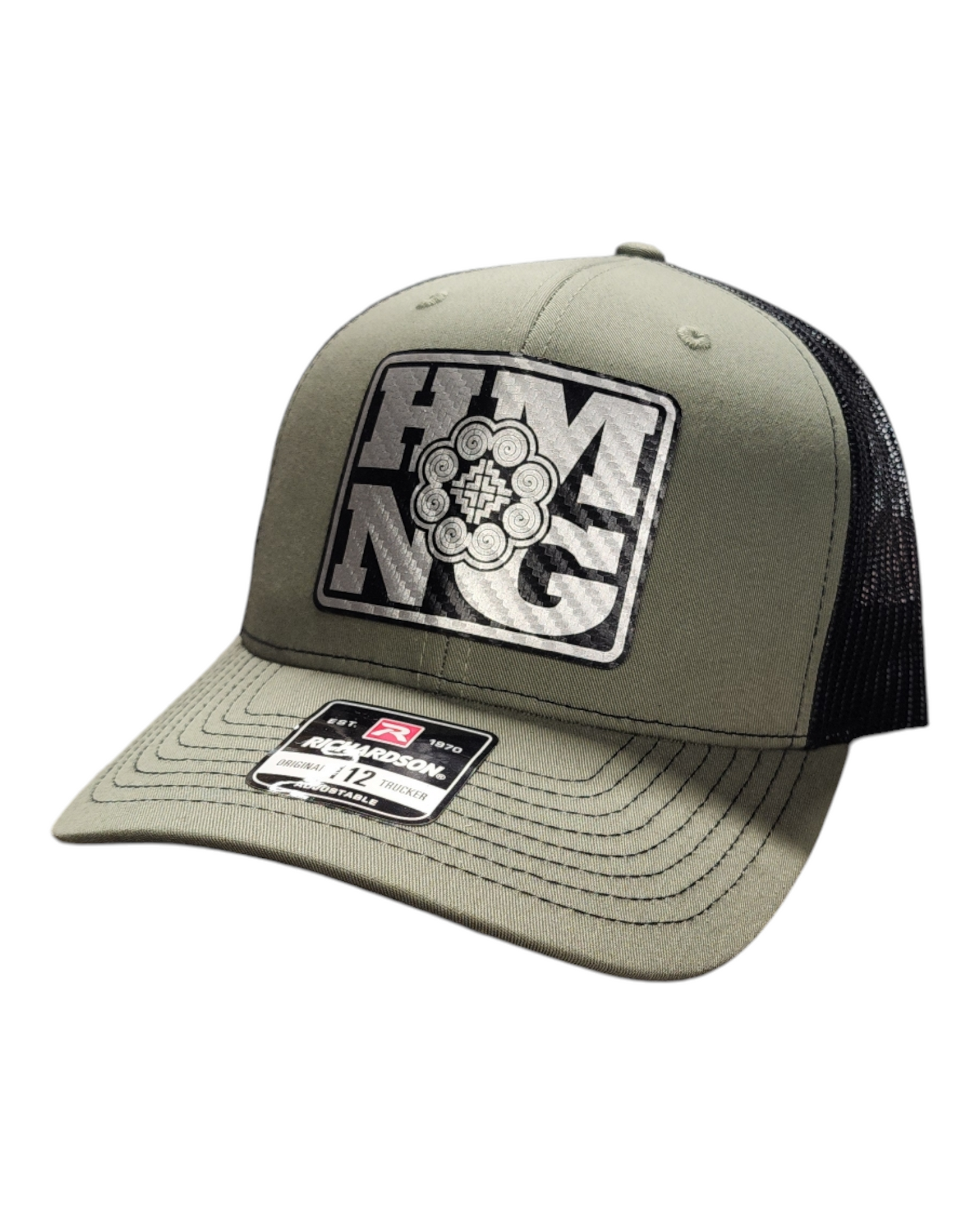 HMNG Patch Snapback Hat - Carbon Fiber/Silver Foil